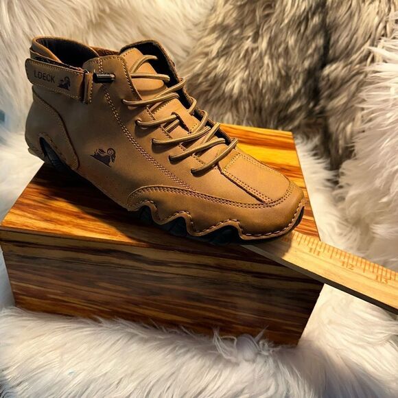 LDECK Woman’s Sneakers Casual Shoes Ox Loafers Lace Up Size 7.5/38EU New - Picture 8 of 9